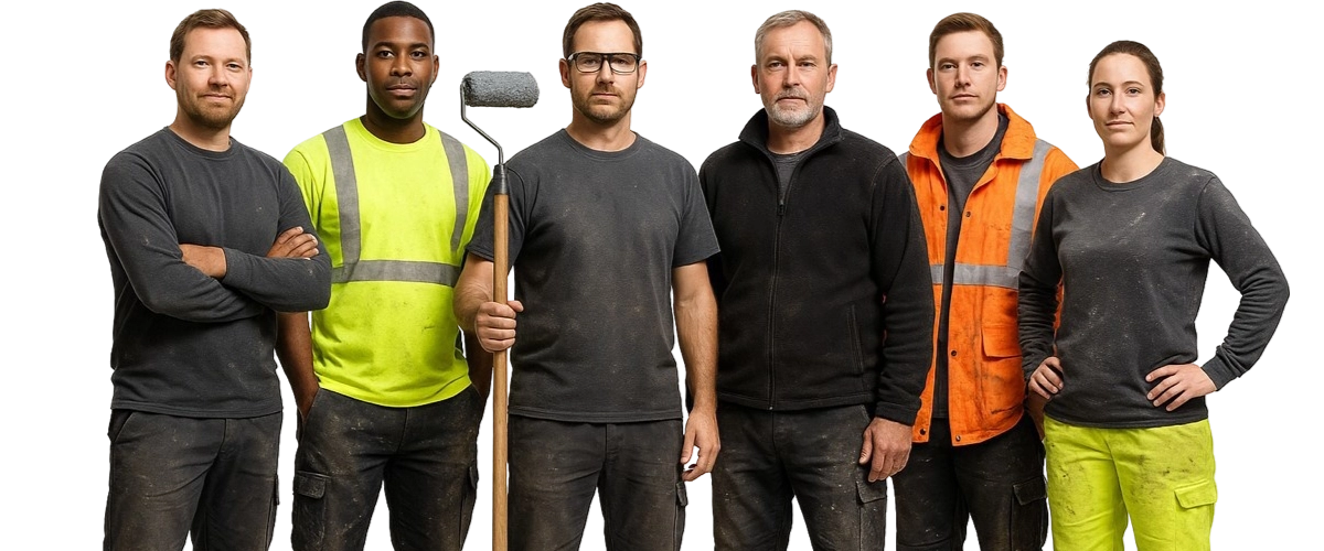 Allbase approved installation team in branded workwear